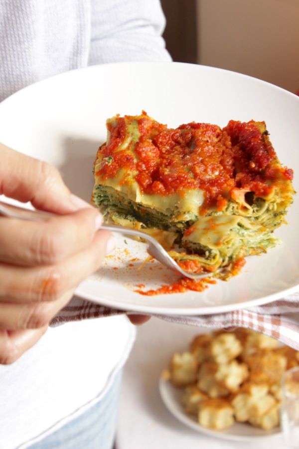 lasagne ricotta e spinaci