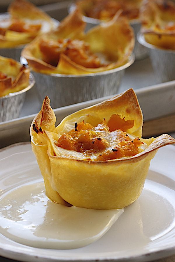 mini lasagne con zucca e formaggio