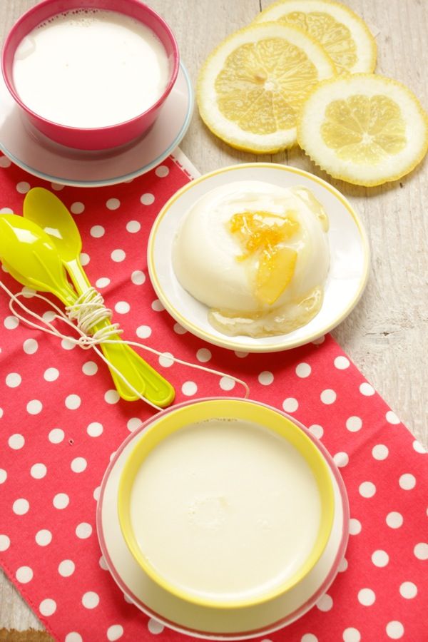 panna cotta al limone