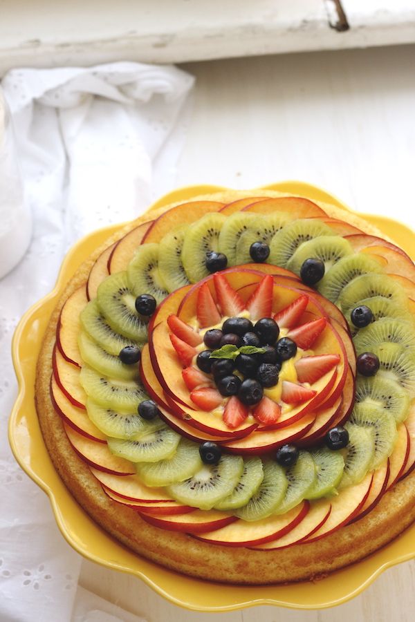 torta morbida alla frutta fresca