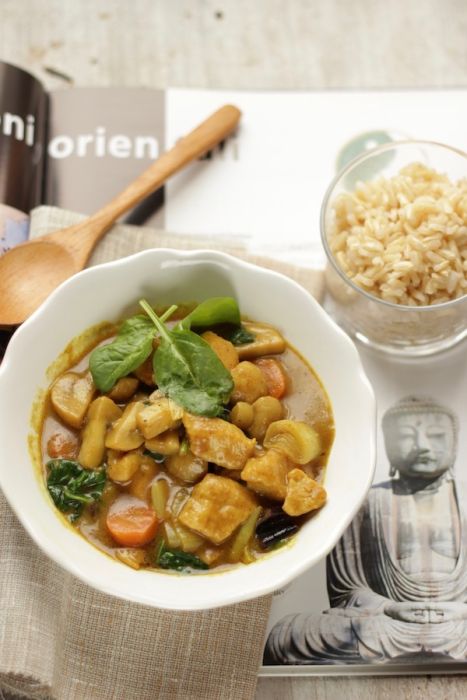 curry di pollo con verdure