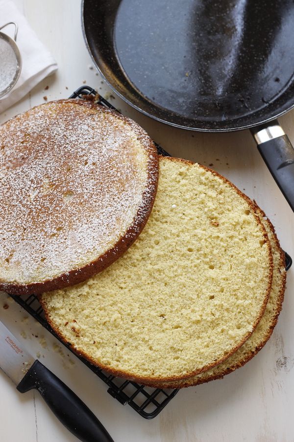 pan di Spagna in padella