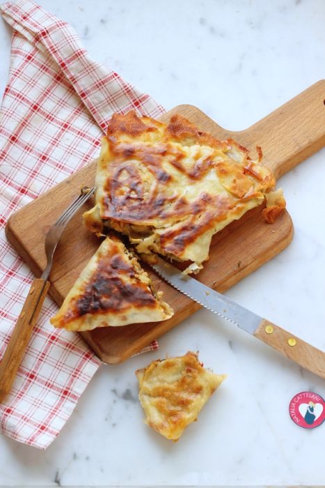 pane carasau ripieno di verdure