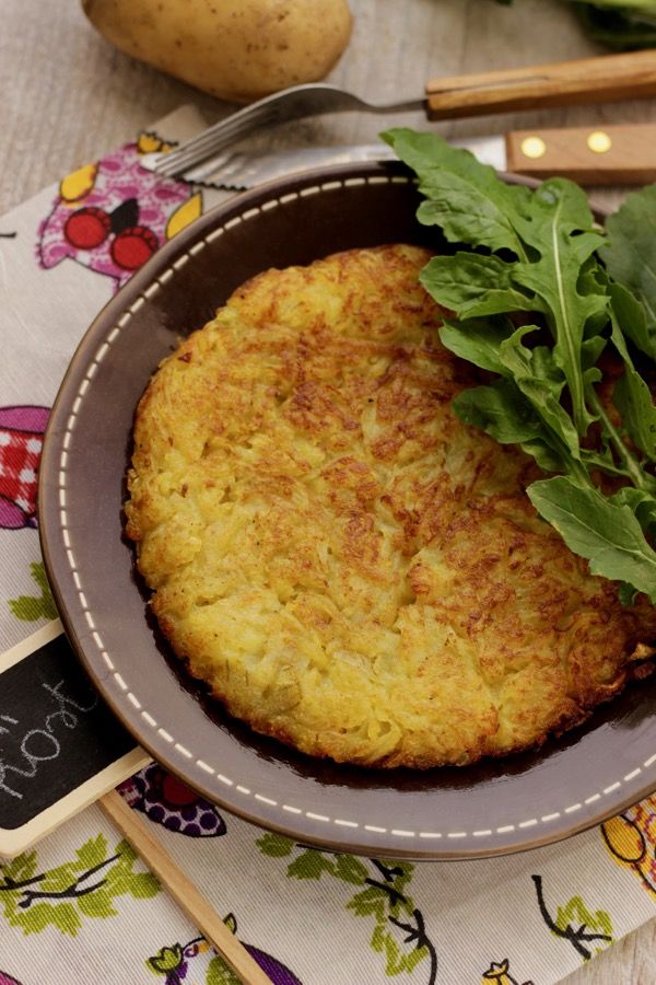 rosti di patate vegetariano