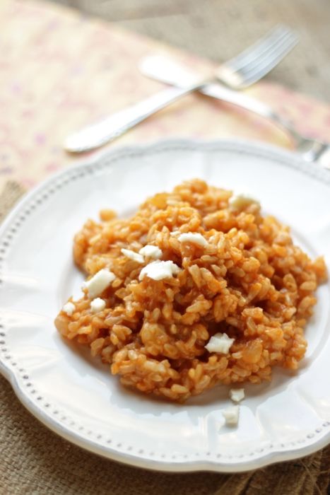 risotto integrale al pomodoro