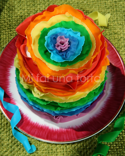 Cialde Per Torte - Bellissima e coloratissima la torta