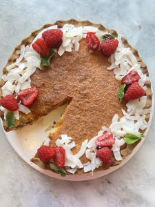 Torta Cocco e Lamponi