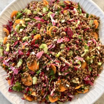 insalata profumata di lenticchie