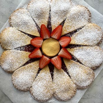 La crostata fiore senza stampo crostata fiore senza stampo