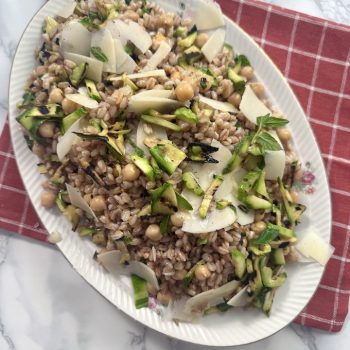 insalata di farro con 3 ingredienti