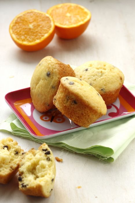 Tortine morbide all’arancia e cioccolato