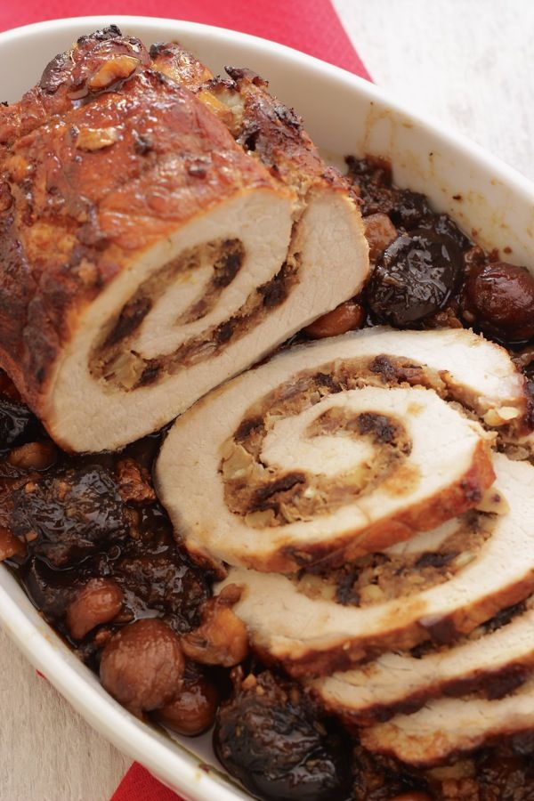 Alla Prova del cuoco : Arrosto di maiale ripieno di frutta e spezie