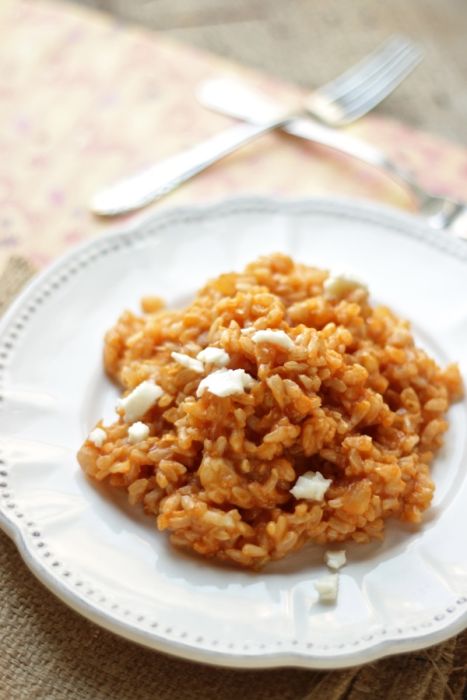risotto integrale al pomodoro